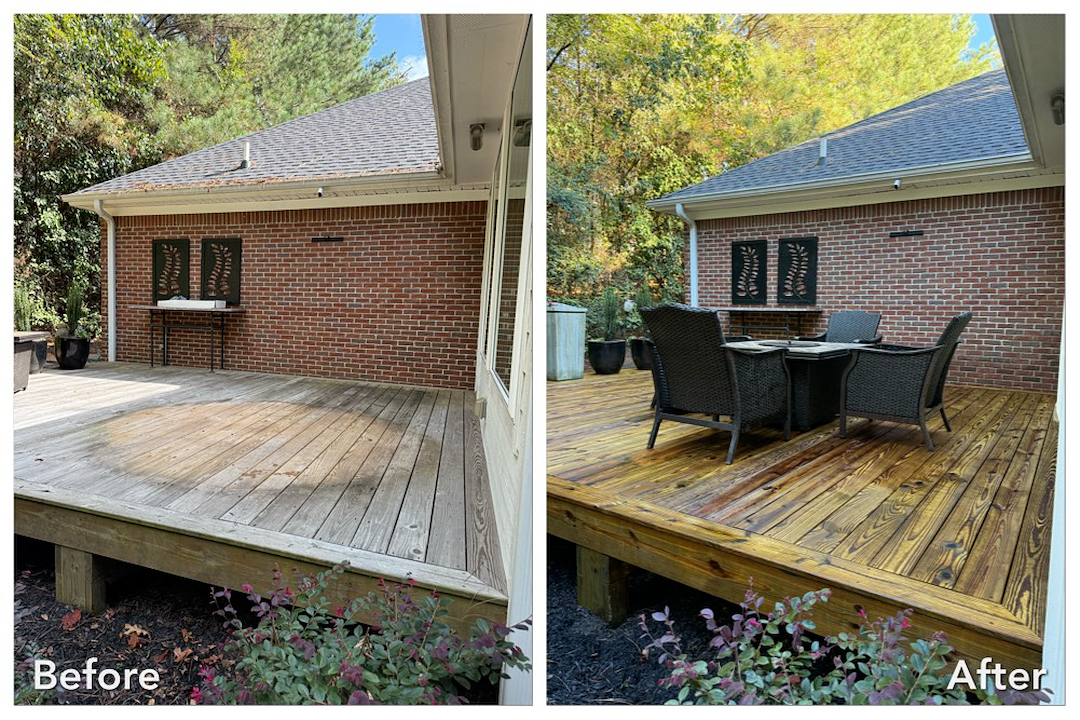 Wood Deck Cleaning in Oxford, MS - Woodlawn Subdivision 